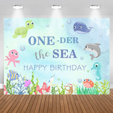 Aperturee - Oneder The Sea Animal Happy Birthday Water Backdrop